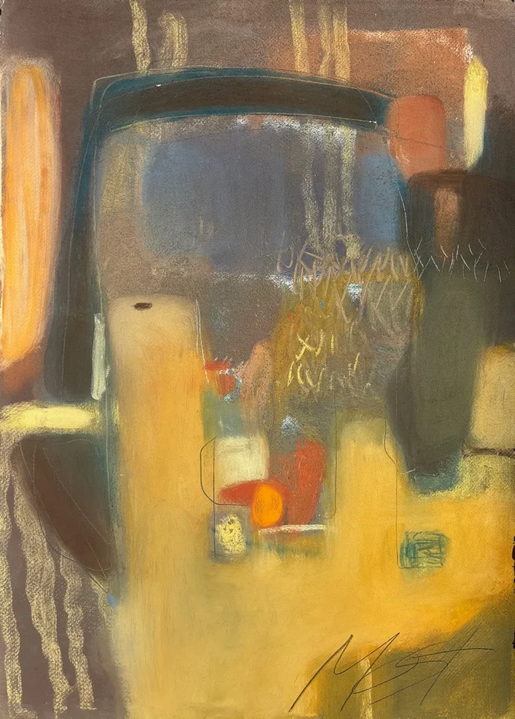 J15, Numinosum, 2026. Soft pastel on paper, 70 × 50 cm.