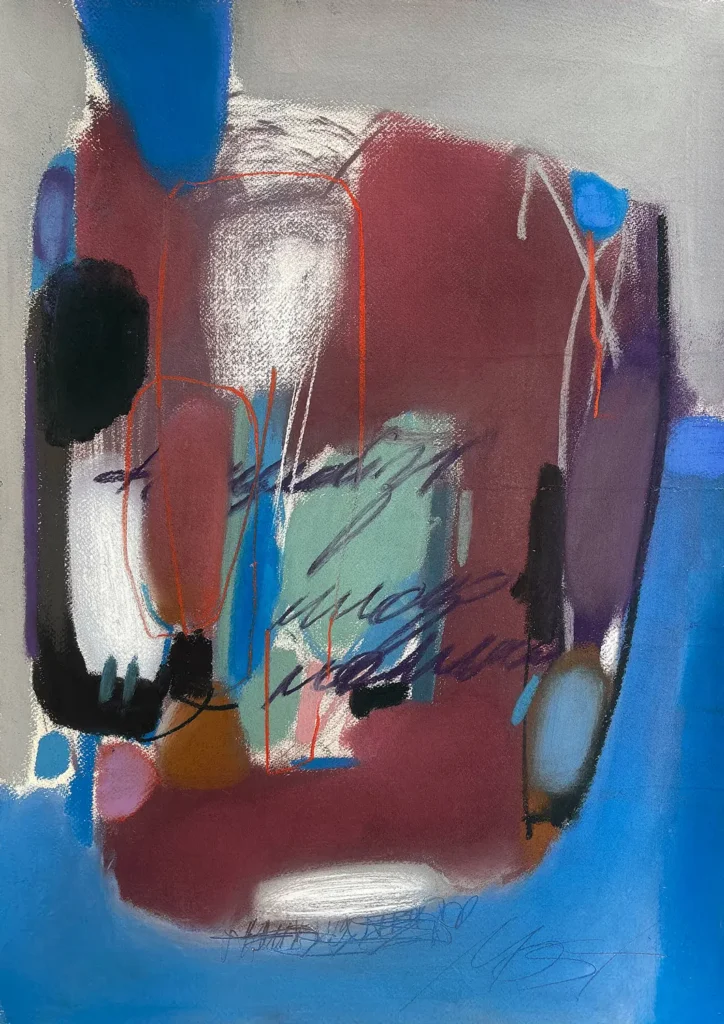 M15, Numinosum, 2026. Soft pastel on paper, 70 × 50 cm.