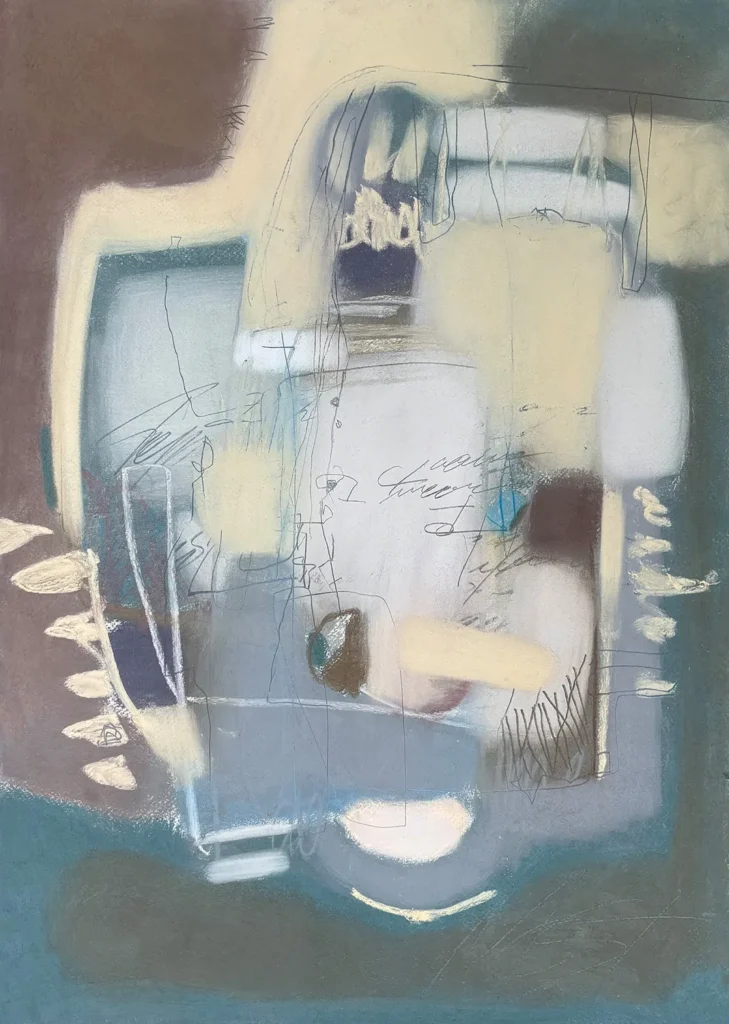 M20, Numinosum, 2026. Soft pastel on paper, 70 × 50 cm.