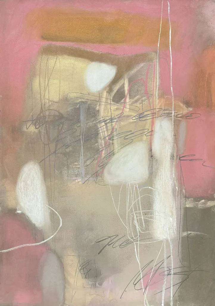M21, Numinosum, 2026. Soft pastel on paper, 70 × 50 cm.