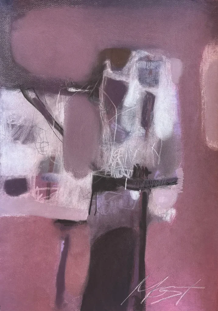 S25, Numinosum, 2026. Soft pastel on paper, 70 × 50 cm.